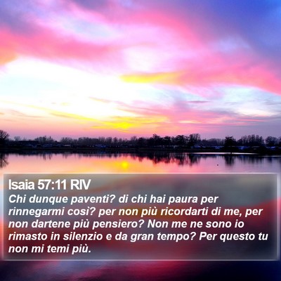Isaia 57:11 RIV Bible Verse Image
