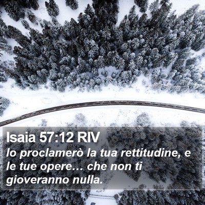 Isaia 57:12 RIV Bible Verse Image