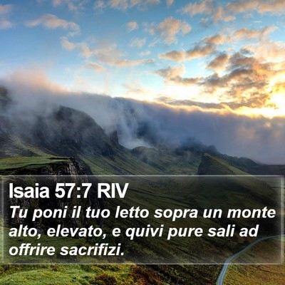 Isaia 57:7 RIV Bible Verse Image