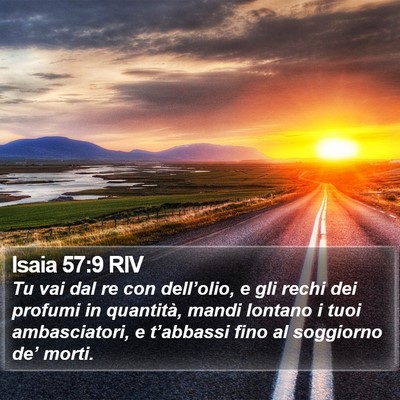 Isaia 57:9 RIV Bible Verse Image