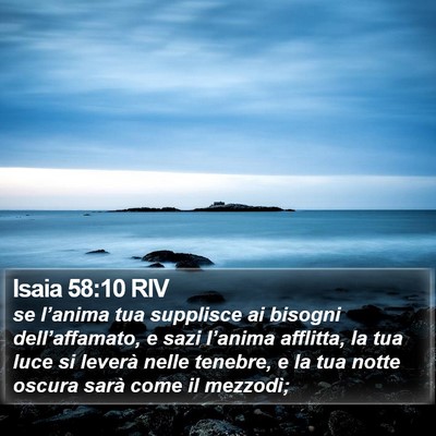 Isaia 58:10 RIV Bible Verse Image