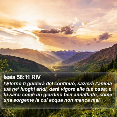 Isaia 58:11 RIV Bible Verse Image