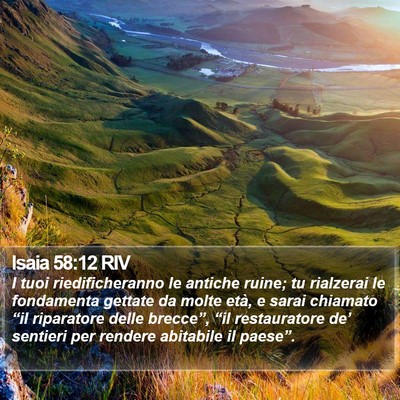 Isaia 58:12 RIV Bible Verse Image