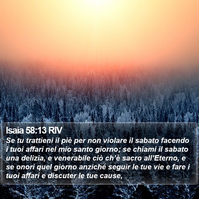 Isaia 58:13 RIV Bible Verse Image