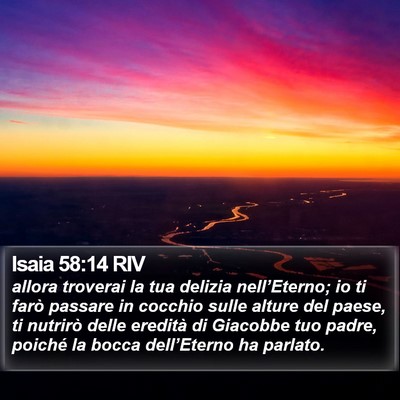 Isaia 58:14 RIV Bible Verse Image