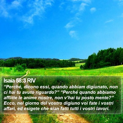 Isaia 58:3 RIV Bible Verse Image