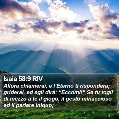 Isaia 58:9 RIV Bible Verse Image