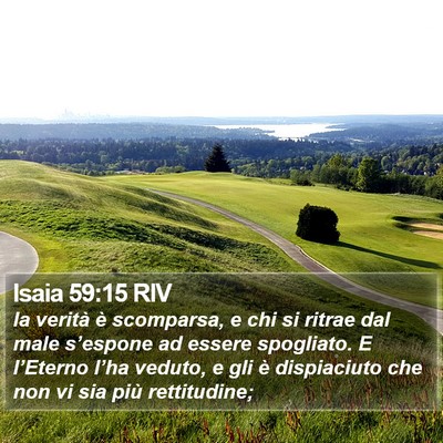 Isaia 59:15 RIV Bible Verse Image
