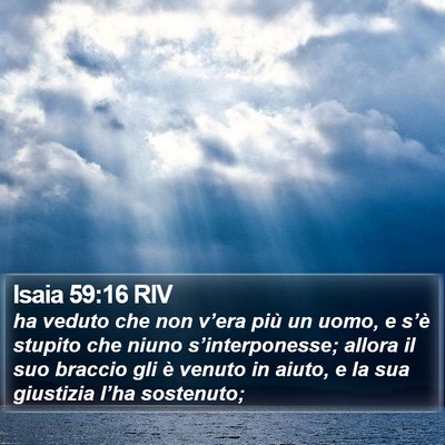 Isaia 59:16 RIV Bible Verse Image