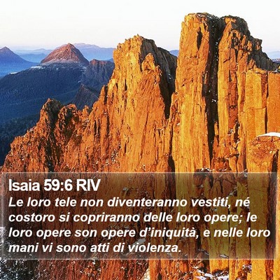 Isaia 59:6 RIV Bible Verse Image