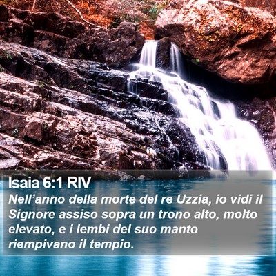 Isaia 6:1 RIV Bible Verse Image
