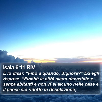 Isaia 6:11 RIV Bible Verse Image