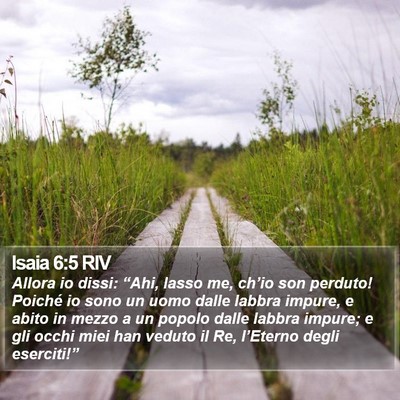 Isaia 6:5 RIV Bible Verse Image