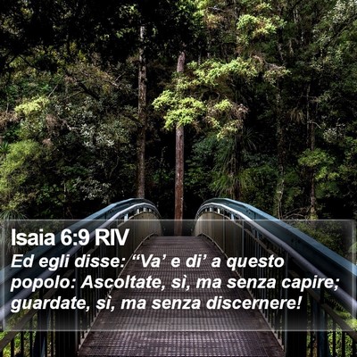 Isaia 6:9 RIV Bible Verse Image