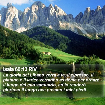 Isaia 60:13 RIV Bible Verse Image