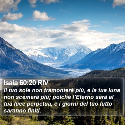 Isaia 60:20 RIV Bible Verse Image