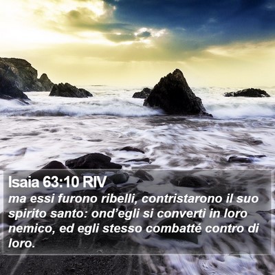 Isaia 63:10 RIV Bible Verse Image