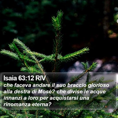 Isaia 63:12 RIV Bible Verse Image