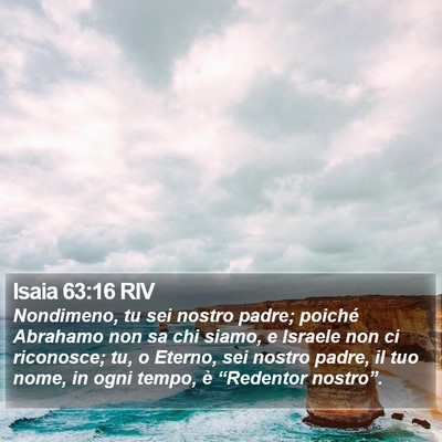 Isaia 63:16 RIV Bible Verse Image