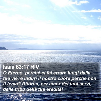 Isaia 63:17 RIV Bible Verse Image