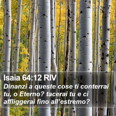Isaia 64:12 RIV Bible Verse Image