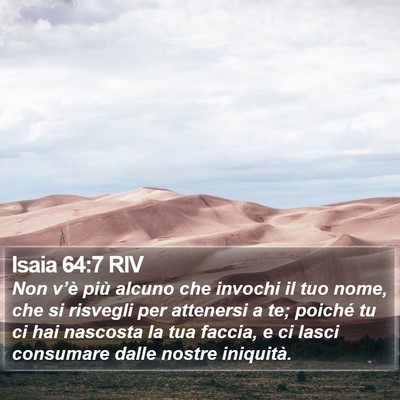 Isaia 64:7 RIV Bible Verse Image