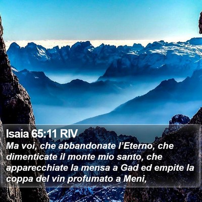 Isaia 65:11 RIV Bible Verse Image