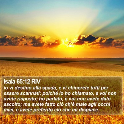 Isaia 65:12 RIV Bible Verse Image