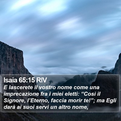 Isaia 65:15 RIV Bible Verse Image