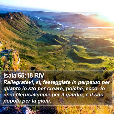Isaia 65:18 RIV Bible Verse Image