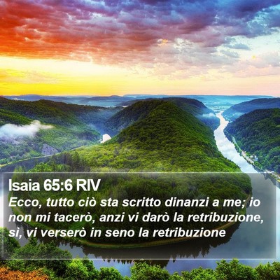 Isaia 65:6 RIV Bible Verse Image