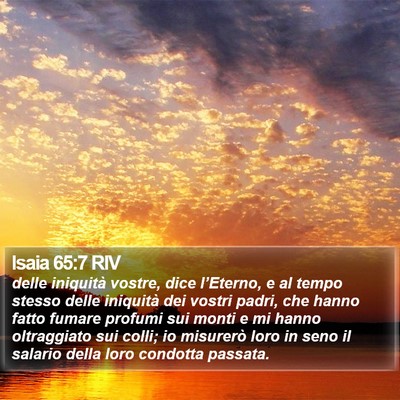 Isaia 65:7 RIV Bible Verse Image