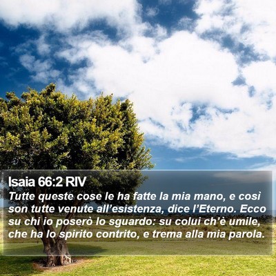 Isaia 66:2 RIV Bible Verse Image