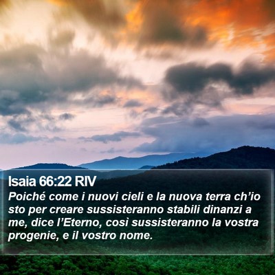 Isaia 66:22 RIV Bible Verse Image