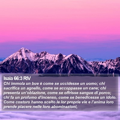 Isaia 66:3 RIV Bible Verse Image