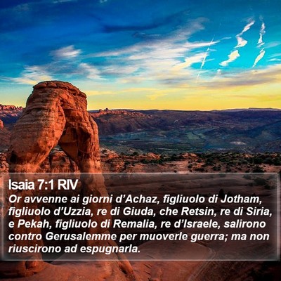 Isaia 7:1 RIV Bible Verse Image