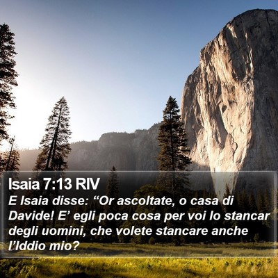 Isaia 7:13 RIV Bible Verse Image