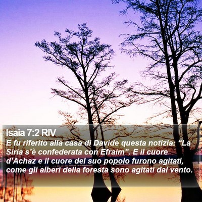 Isaia 7:2 RIV Bible Verse Image