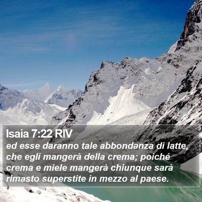 Isaia 7:22 RIV Bible Verse Image