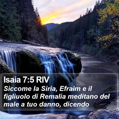Isaia 7:5 RIV Bible Verse Image