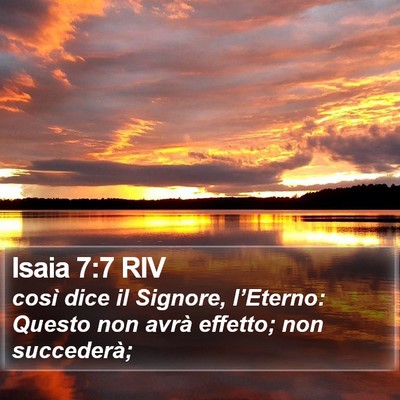 Isaia 7:7 RIV Bible Verse Image