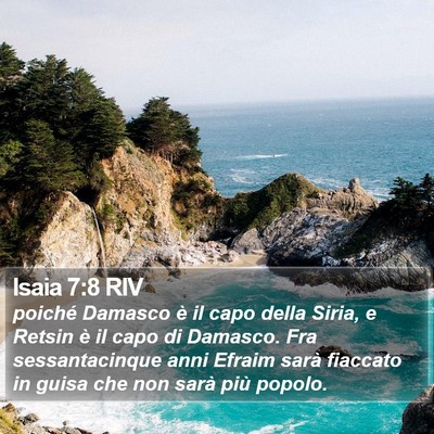 Isaia 7:8 RIV Bible Verse Image