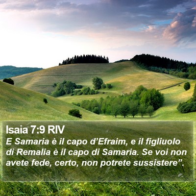 Isaia 7:9 RIV Bible Verse Image