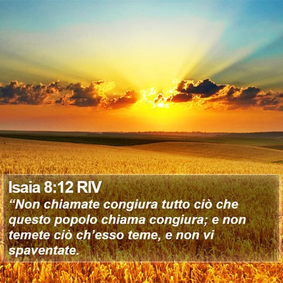 Isaia 8:12 RIV Bible Verse Image