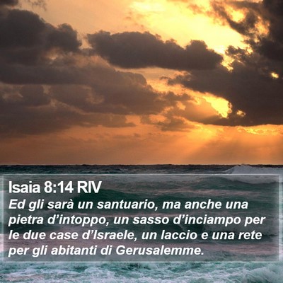 Isaia 8:14 RIV Bible Verse Image