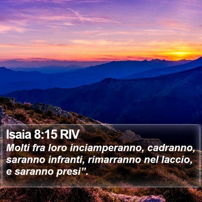 Isaia 8:15 RIV Bible Verse Image