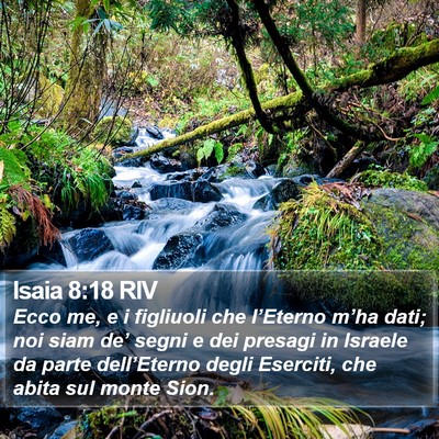 Isaia 8:18 RIV Bible Verse Image