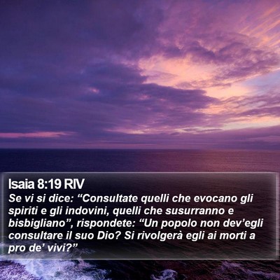 Isaia 8:19 RIV Bible Verse Image