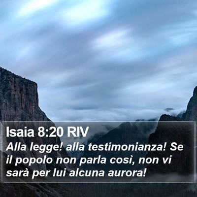 Isaia 8:20 RIV Bible Verse Image