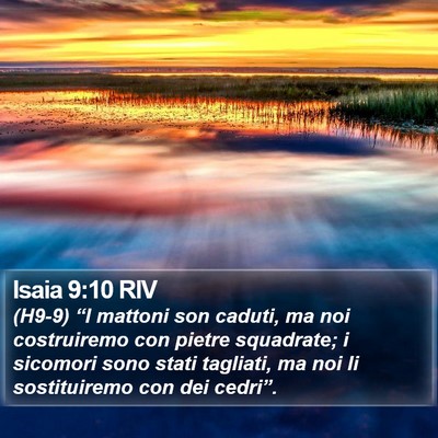 Isaia 9:10 RIV Bible Verse Image